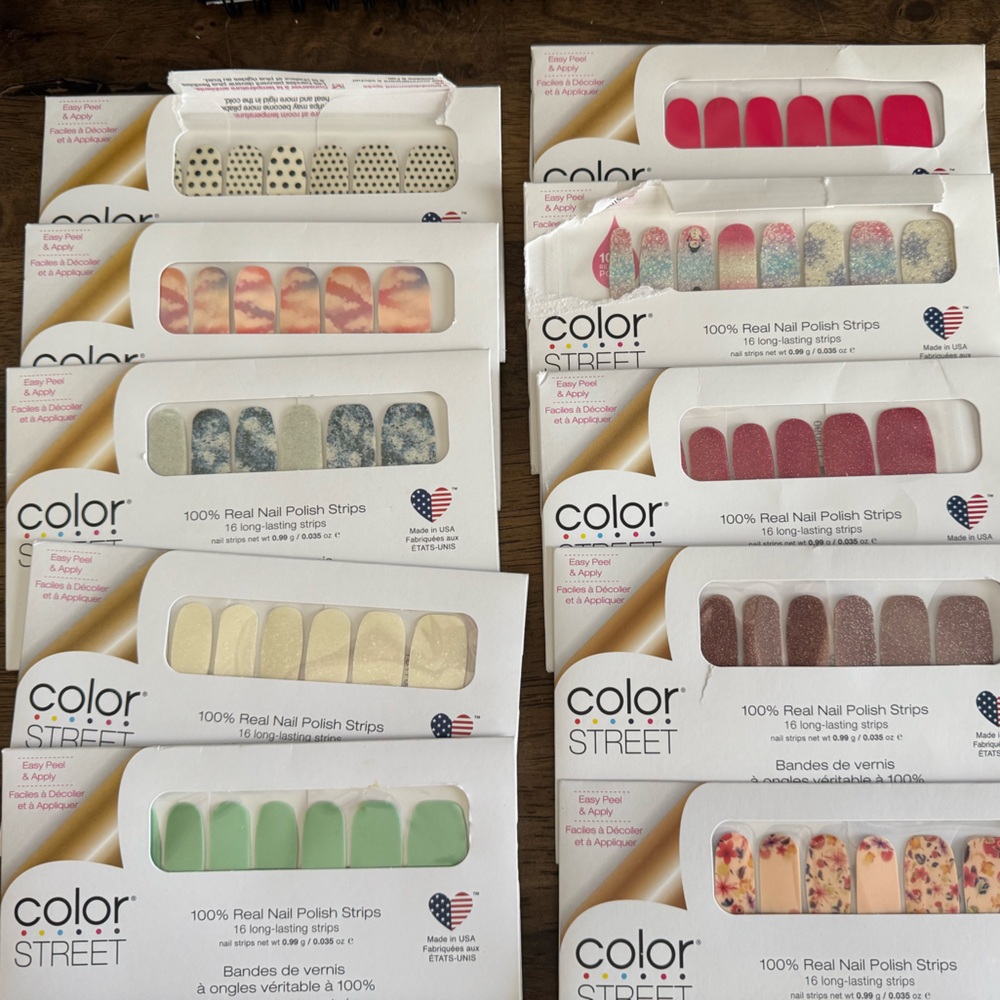 Color Street Vibrant Nail Polish Strips Collection